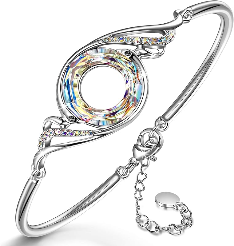 Kate Lynn Phoenix Crystal Bangle Bracelet for Women