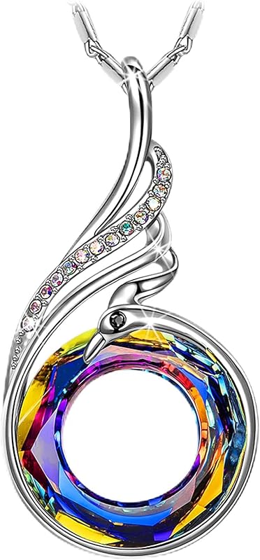 Kate Lynn Rise From the Ashes Phoenix Necklace with Austrian Crystals